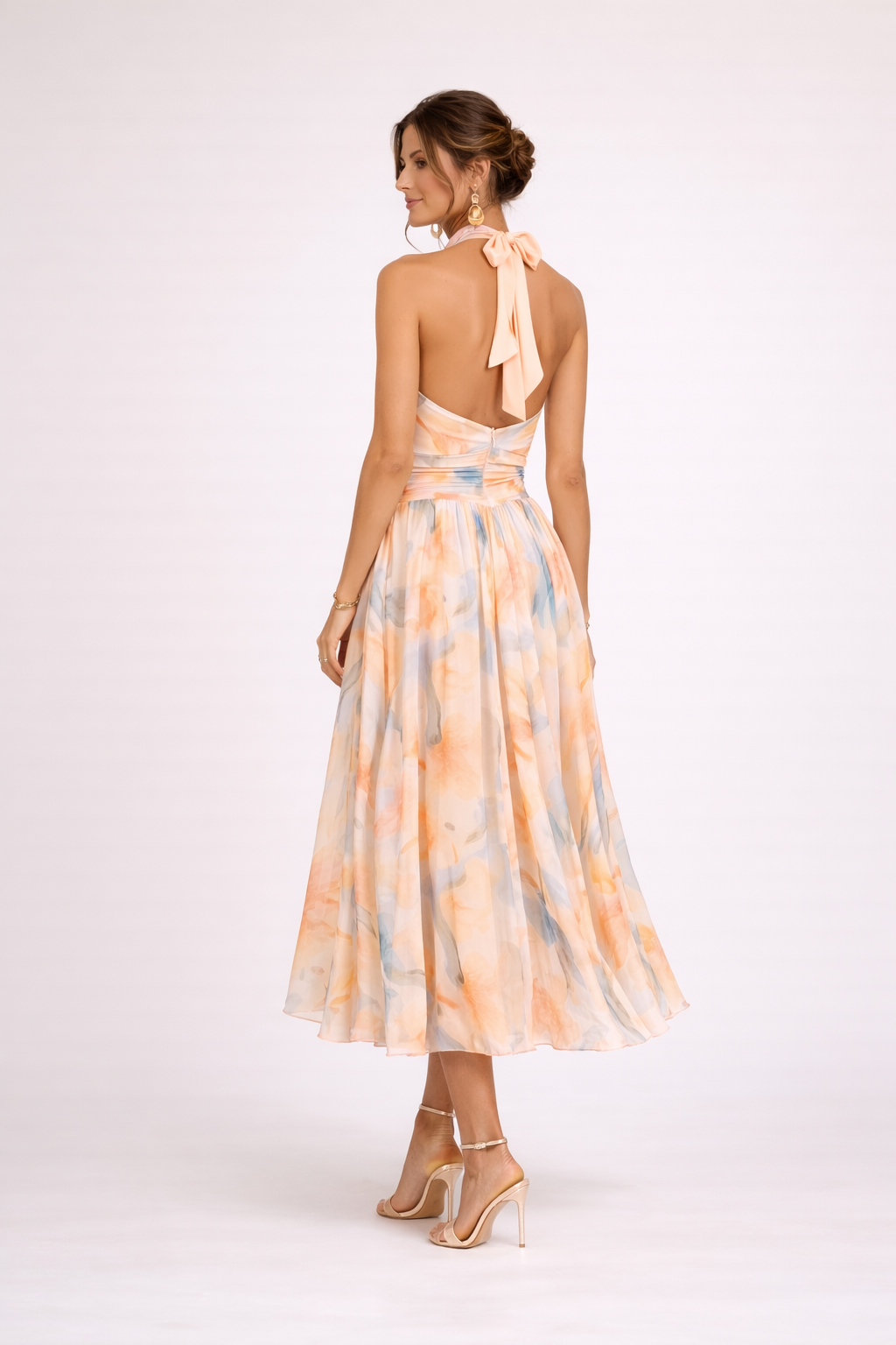 Camille — Aquarell Halterkleid