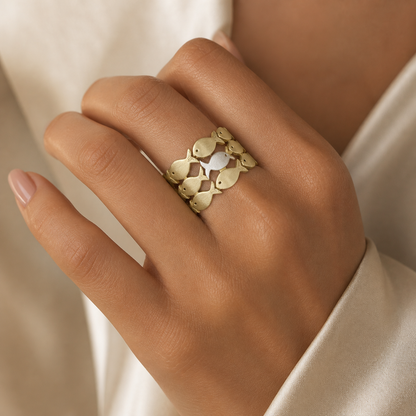 Gegen den Strom — Statement-Ring