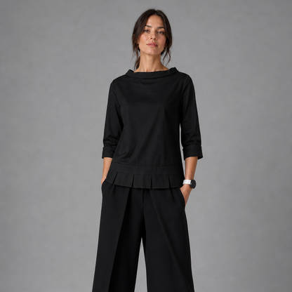 Colléa — Bluse mit weitem Kragen