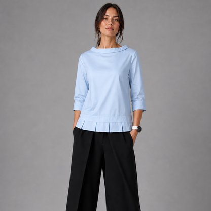 Colléa — Bluse mit weitem Kragen