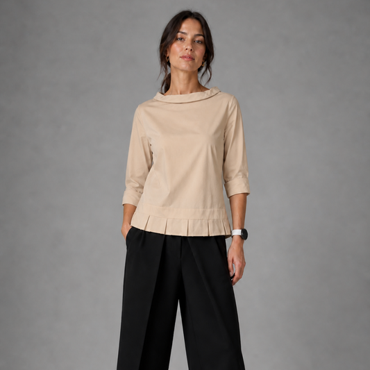 Colléa — Bluse mit weitem Kragen