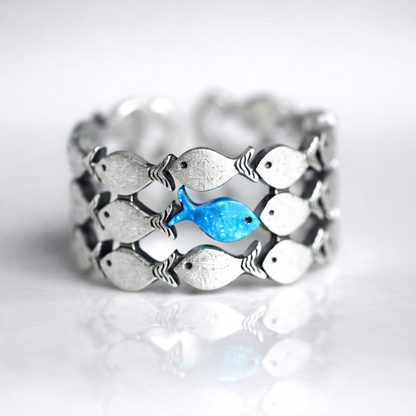 Gegen den Strom — Statement-Ring