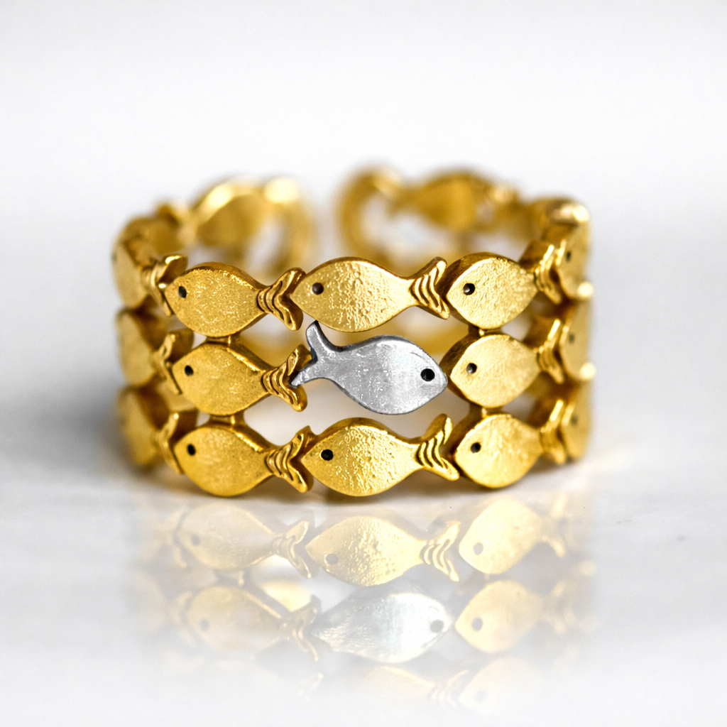 Gegen den Strom — Statement-Ring