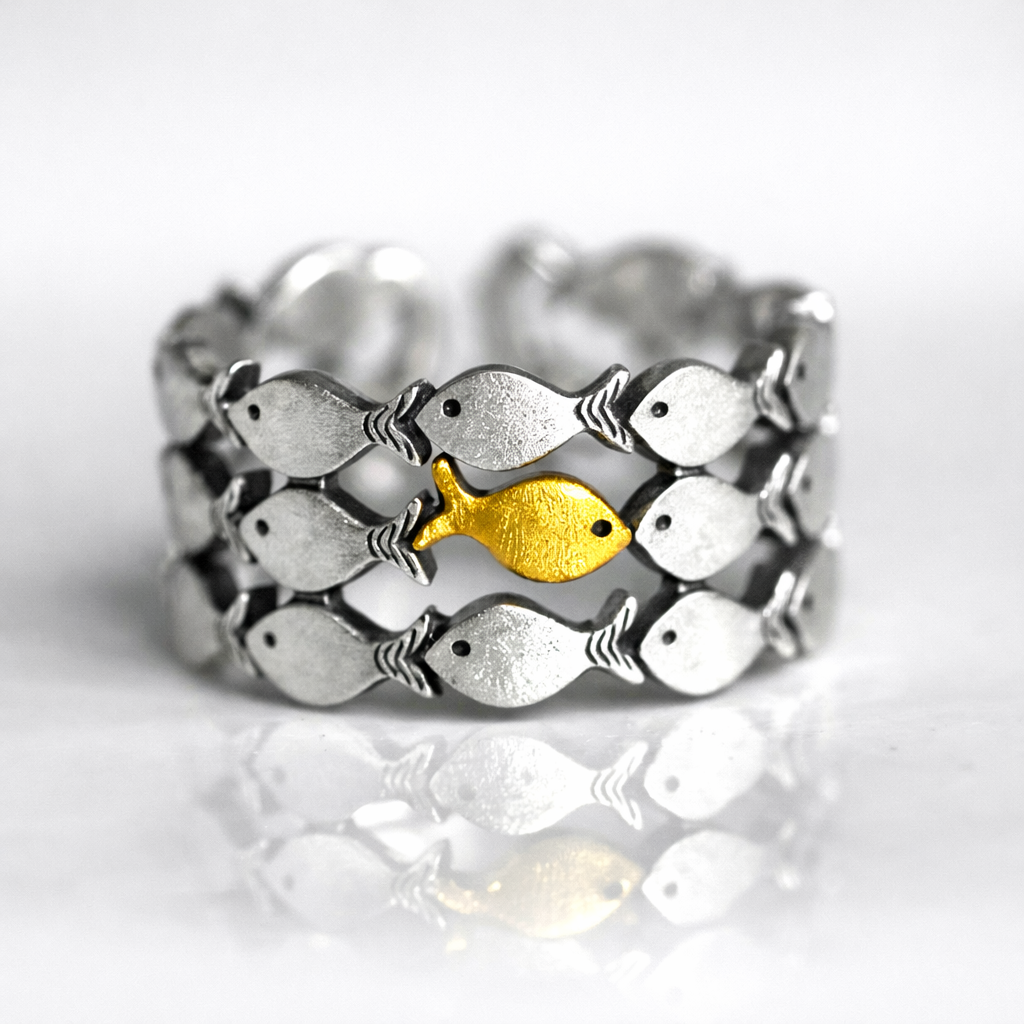 Gegen den Strom — Statement-Ring