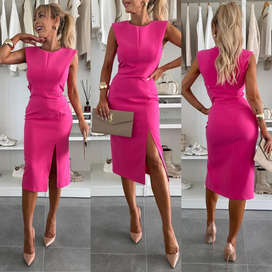 Kleid — Ärmelloses, figurbetontes Midi-Kleid