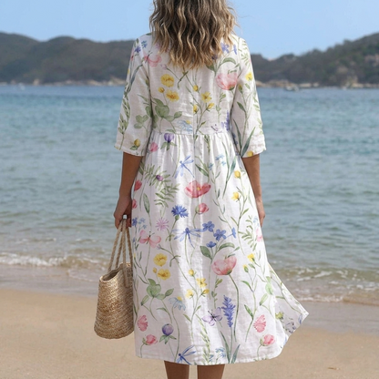 Iselle — Midikleid mit floralem Druck