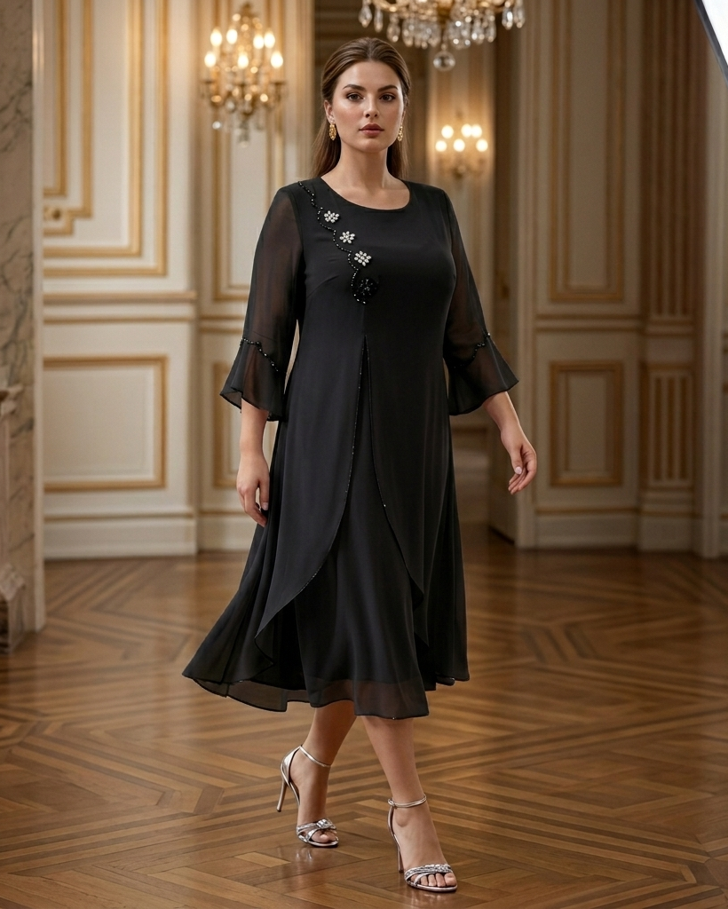 Baltimore — Chiffonkleid