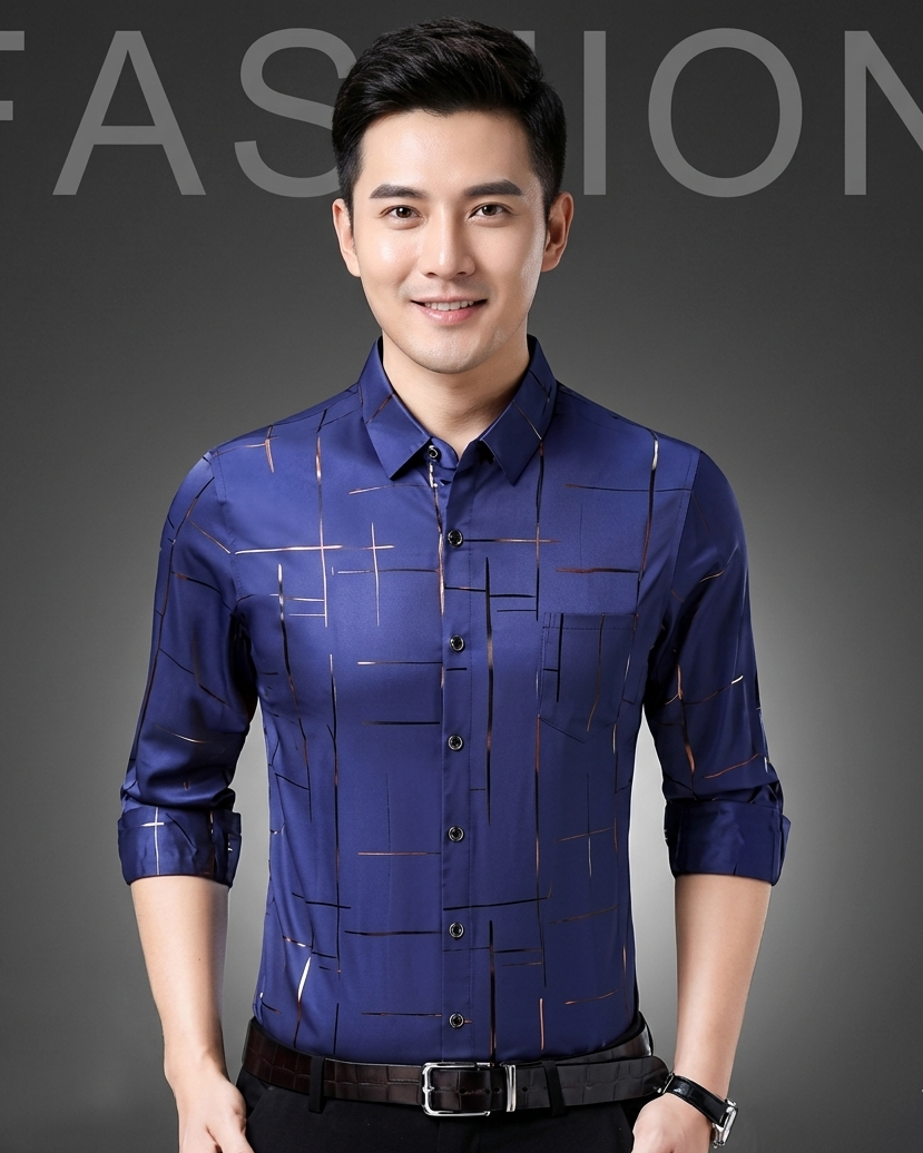 Veltour — Faltenfreies Slim Shirt