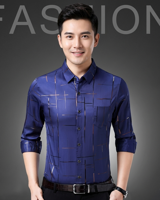 Veltour — Faltenfreies Slim Shirt