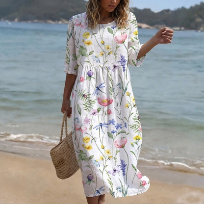 Iselle — Midikleid mit floralem Druck