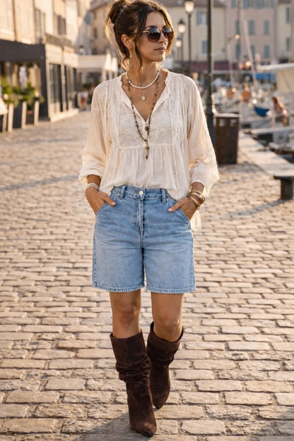 Megan — Bermuda-Jeansshorts