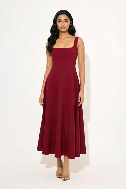 Gracen — Damen Fließendes Midi-Kleid