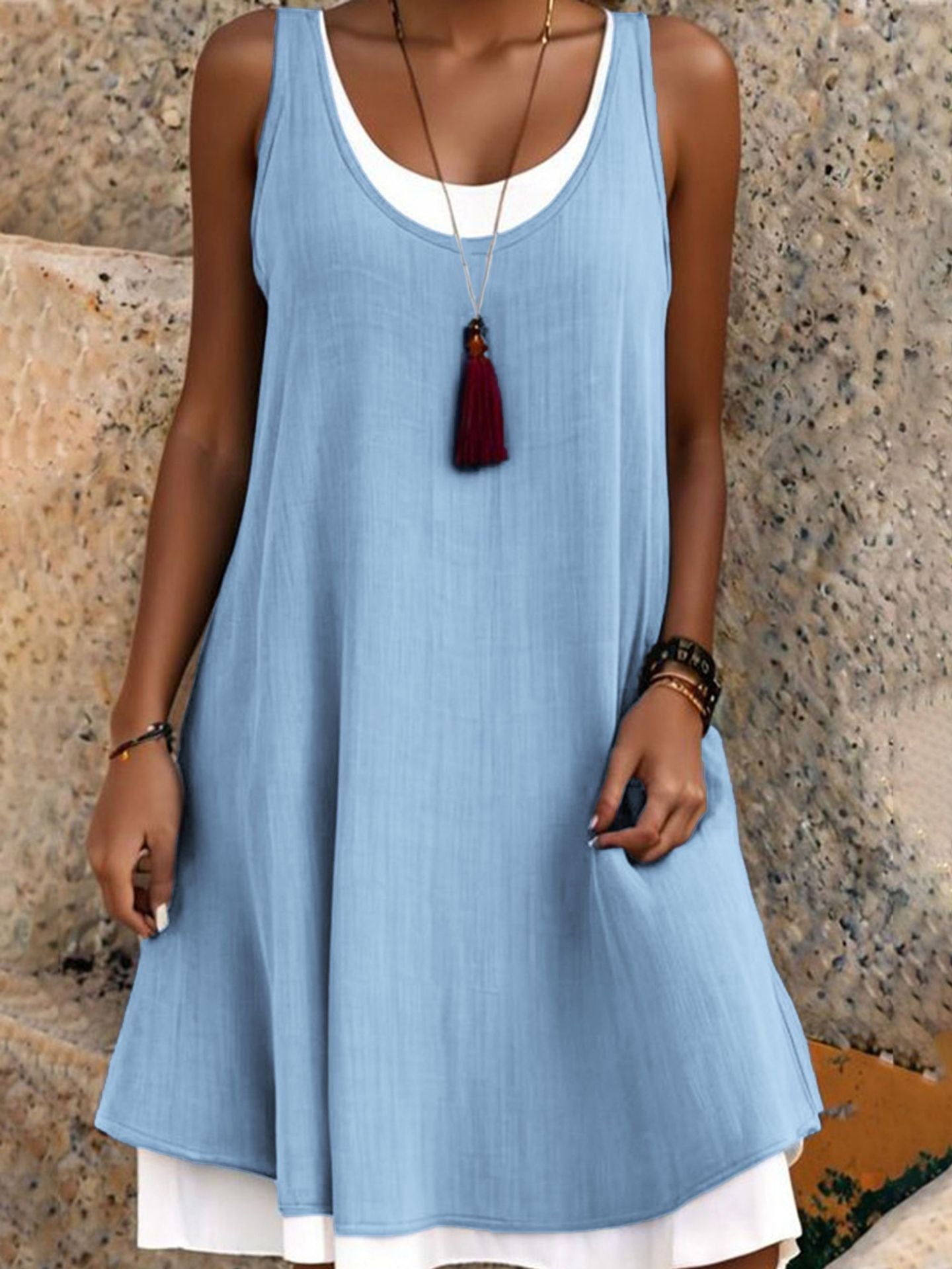 Wisteria — Trägerloses Sommer-Layering-Kleid