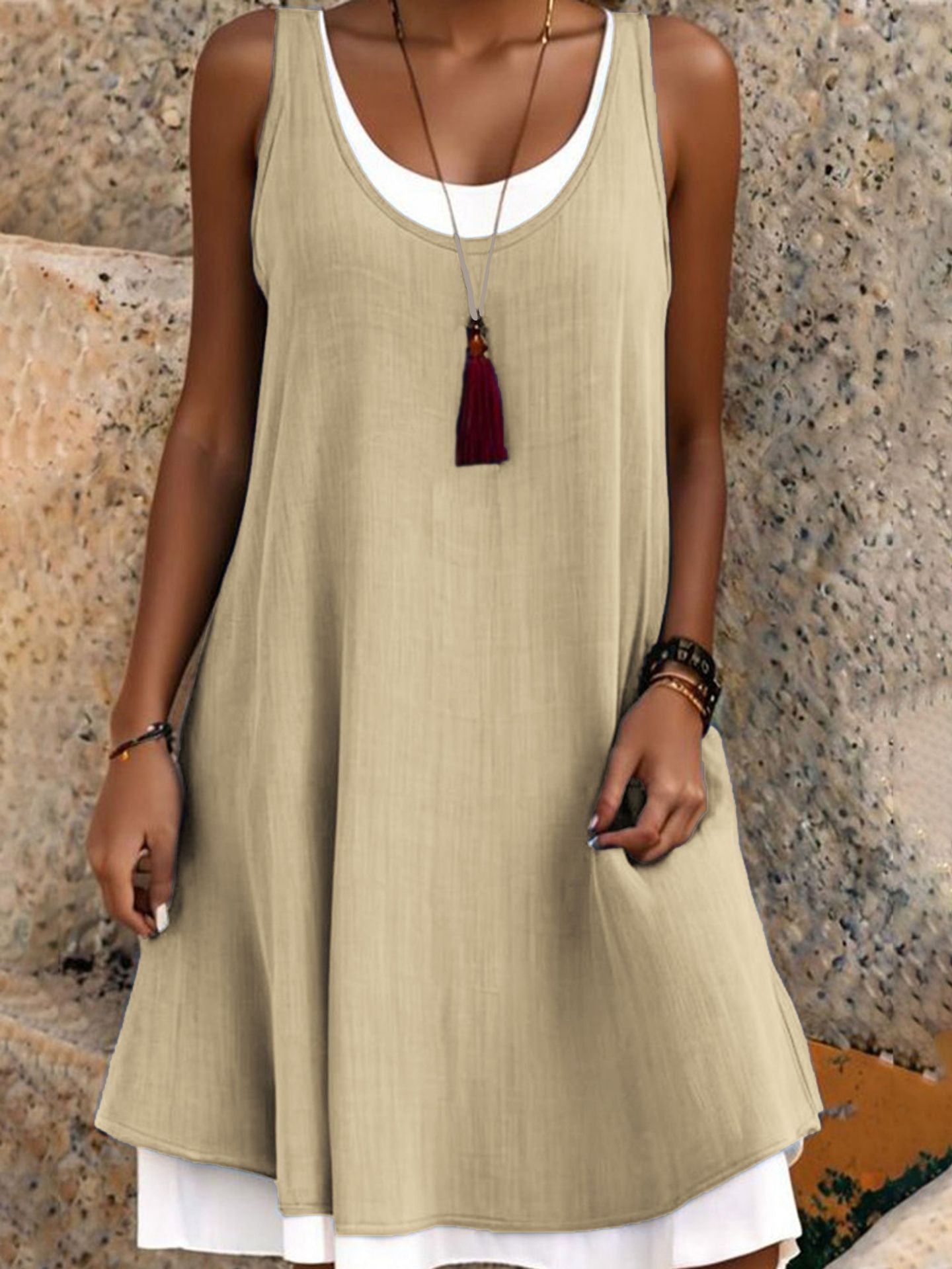 Wisteria — Trägerloses Sommer-Layering-Kleid