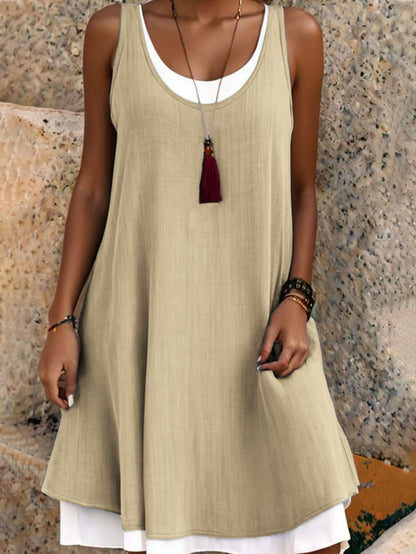 Wisteria — Trägerloses Sommer-Layering-Kleid