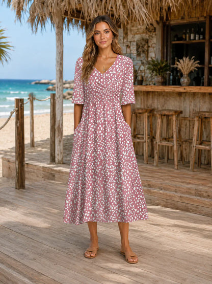 Tess — Elegantes Midi-Kleid