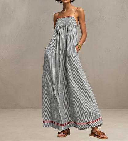 Pamela — Fließendes Atmungsaktives Maxikleid
