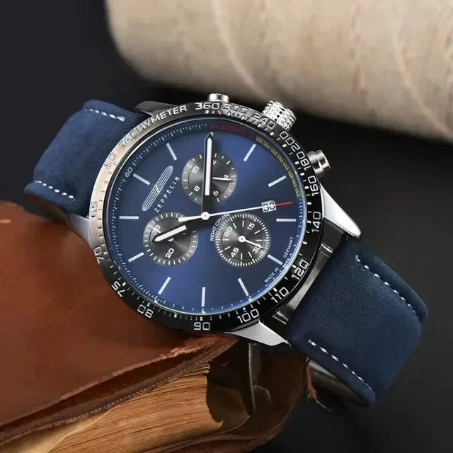 Ardenfort Classic Chronograph Uhr — Lederarmband