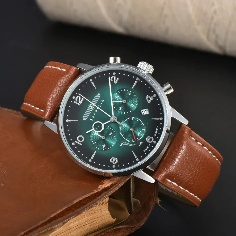 Ardenfort Classic Chronograph Uhr — Lederarmband