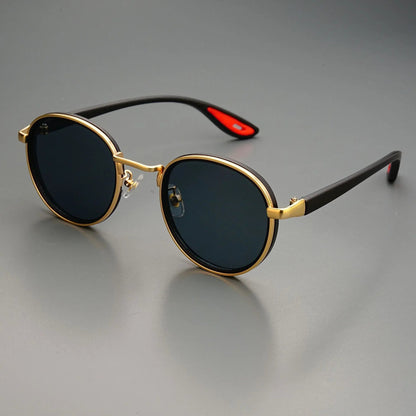 Carson Rift — Vintage Runde Sonnenbrillen