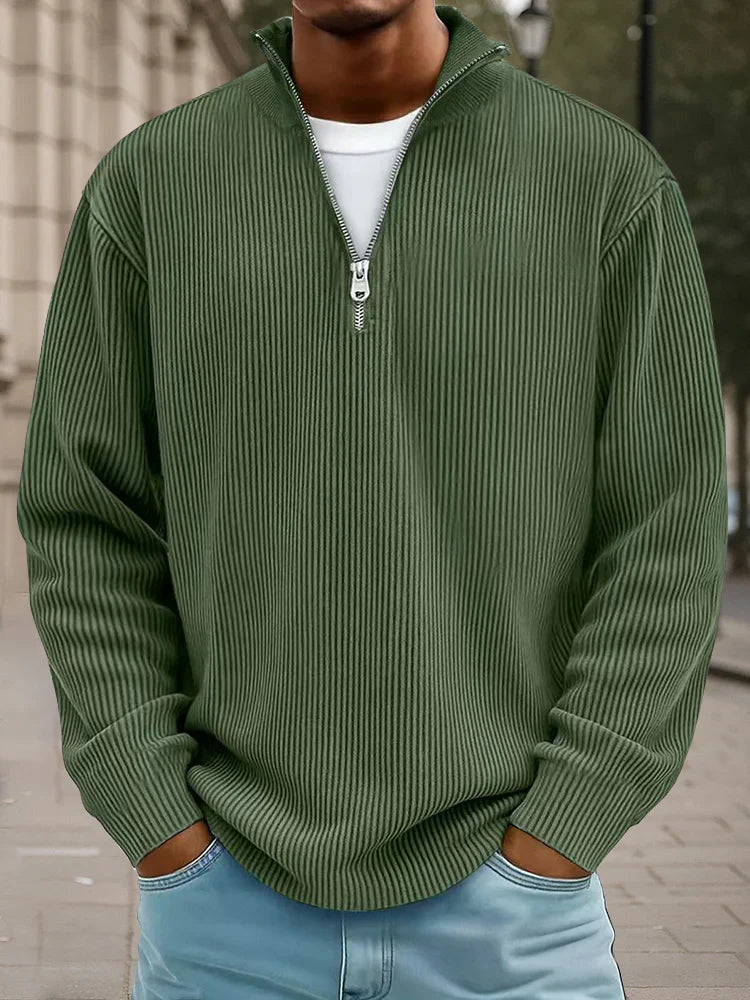 Calix — Herren Pullover mit halbem Reißverschluss