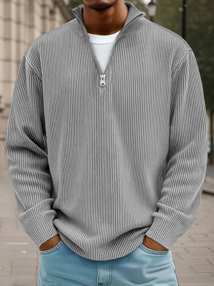 Calix — Herren Pullover mit halbem Reißverschluss
