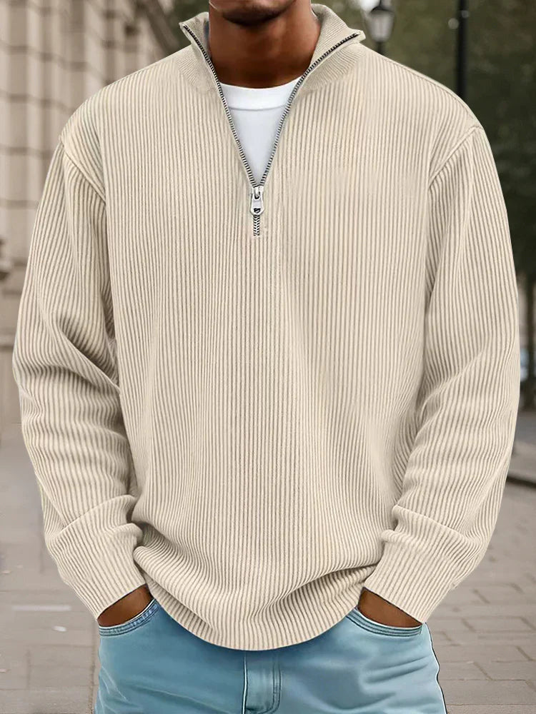 Calix — Herren Pullover mit halbem Reißverschluss