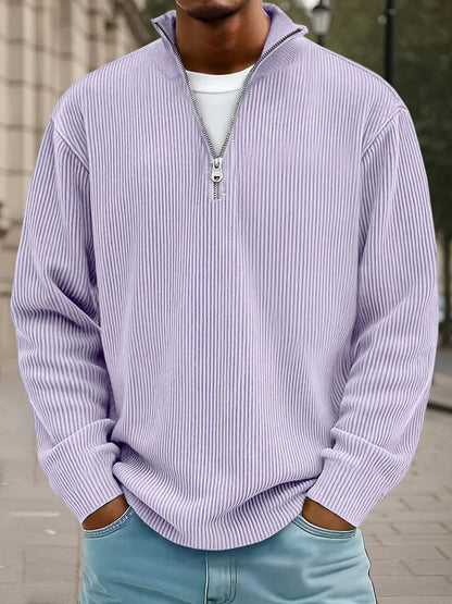 Calix — Herren Pullover mit halbem Reißverschluss