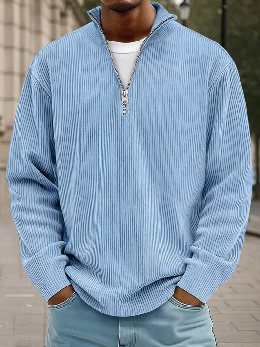 Calix — Herren Pullover mit halbem Reißverschluss