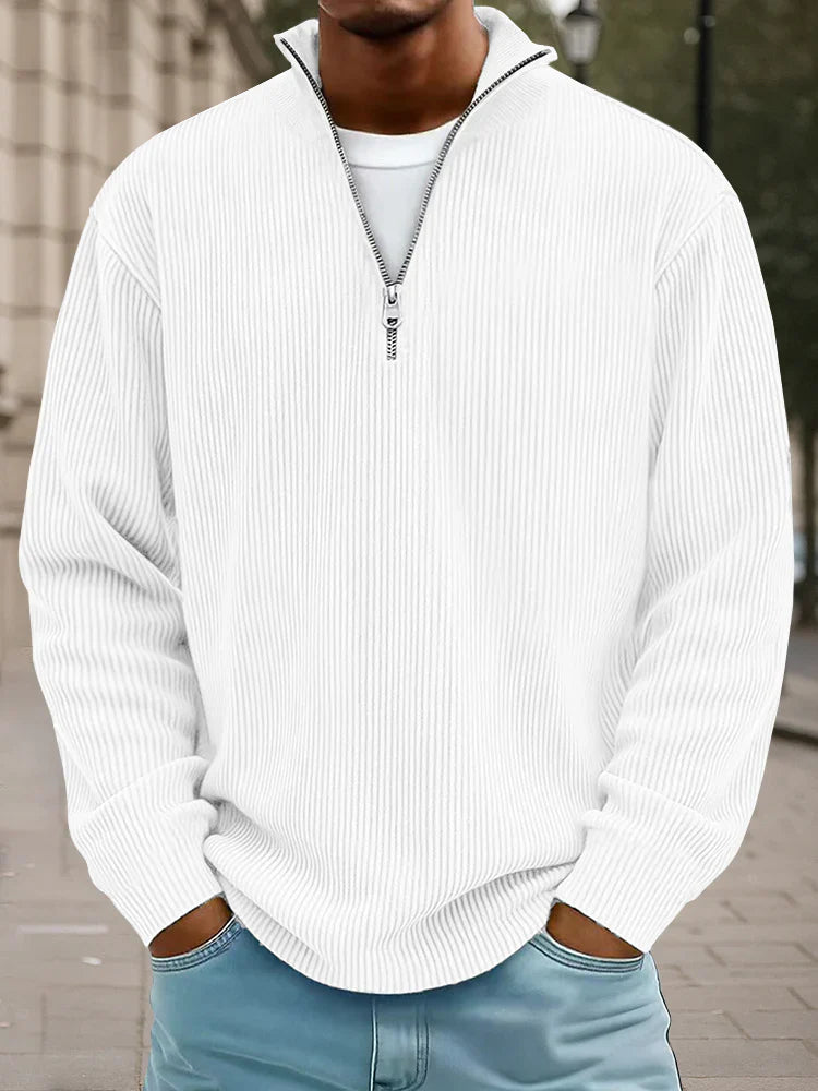 Calix — Herren Pullover mit halbem Reißverschluss