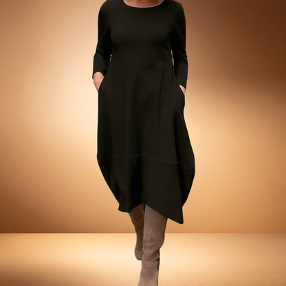 Velvára – Seidenberührungs-Eleganzkleid