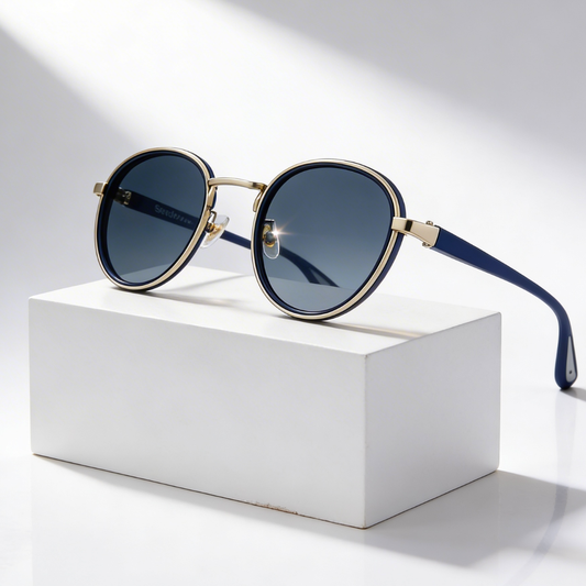 Carson Rift — Vintage Runde Sonnenbrillen