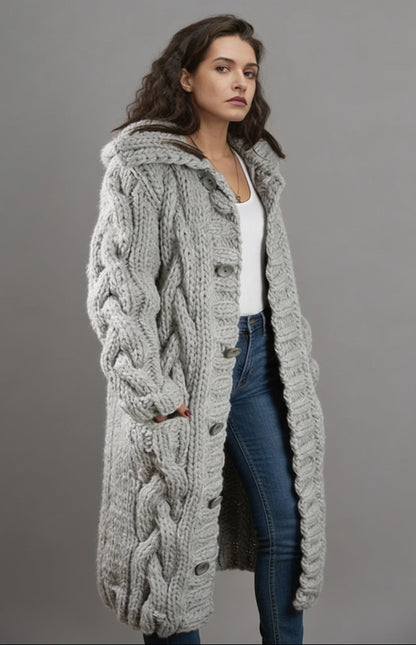 Ondine — Grobstrick-Cardigan-Mantel