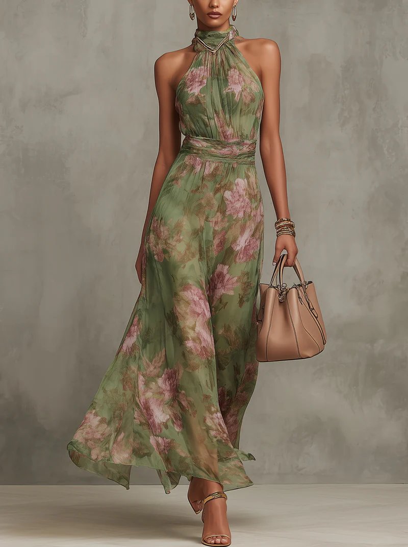 Livia Floral Maxi Kleid