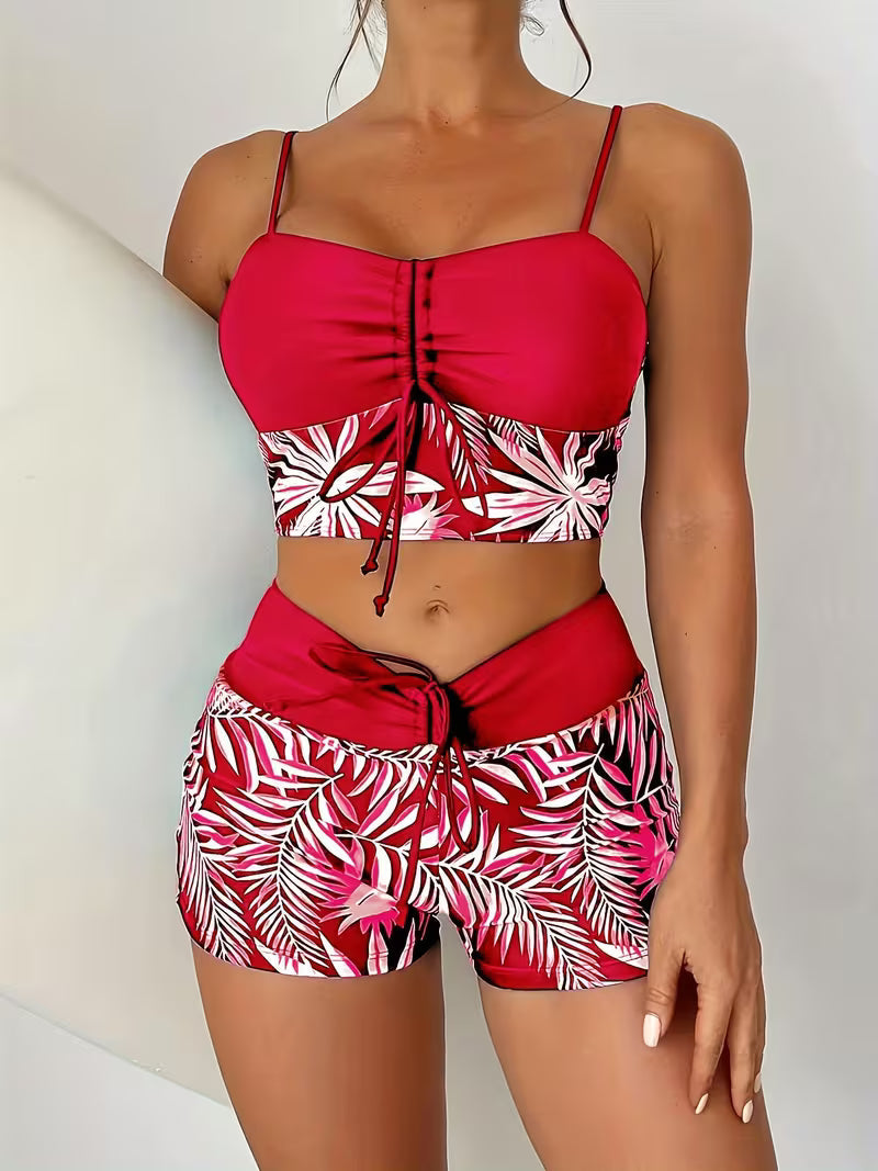 Elorè — Damen Hochgeschnittener Bedruckter Bikini Set