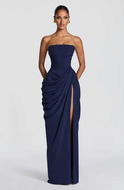 Lonz  —  Skulptiertes Plunge Maxi-Kleid