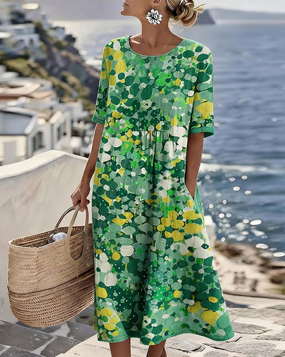 Tessène – Bedrucktes Relaxed-Fit Kleid
