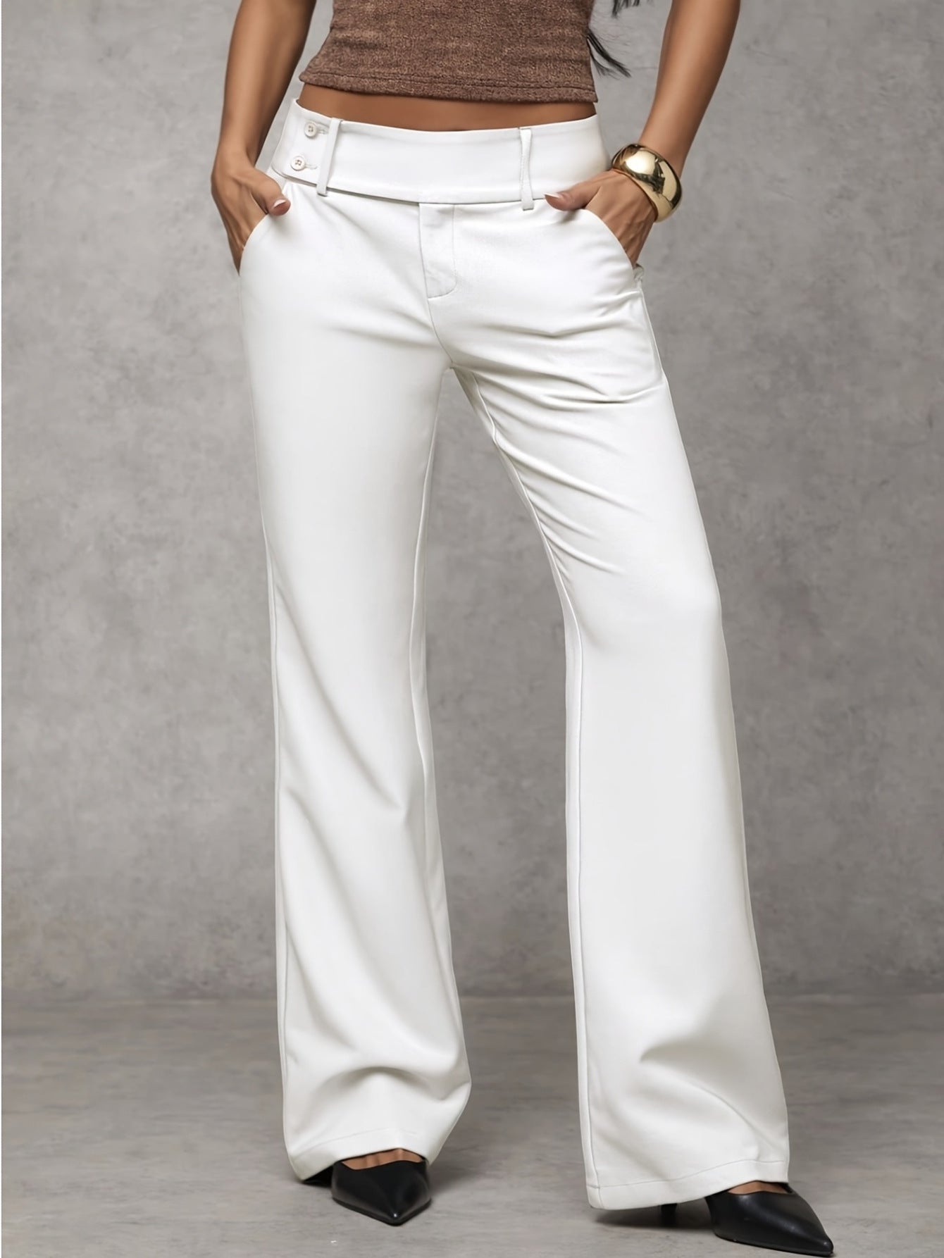 Duna — Hochtaillierte Relaxed Hose
