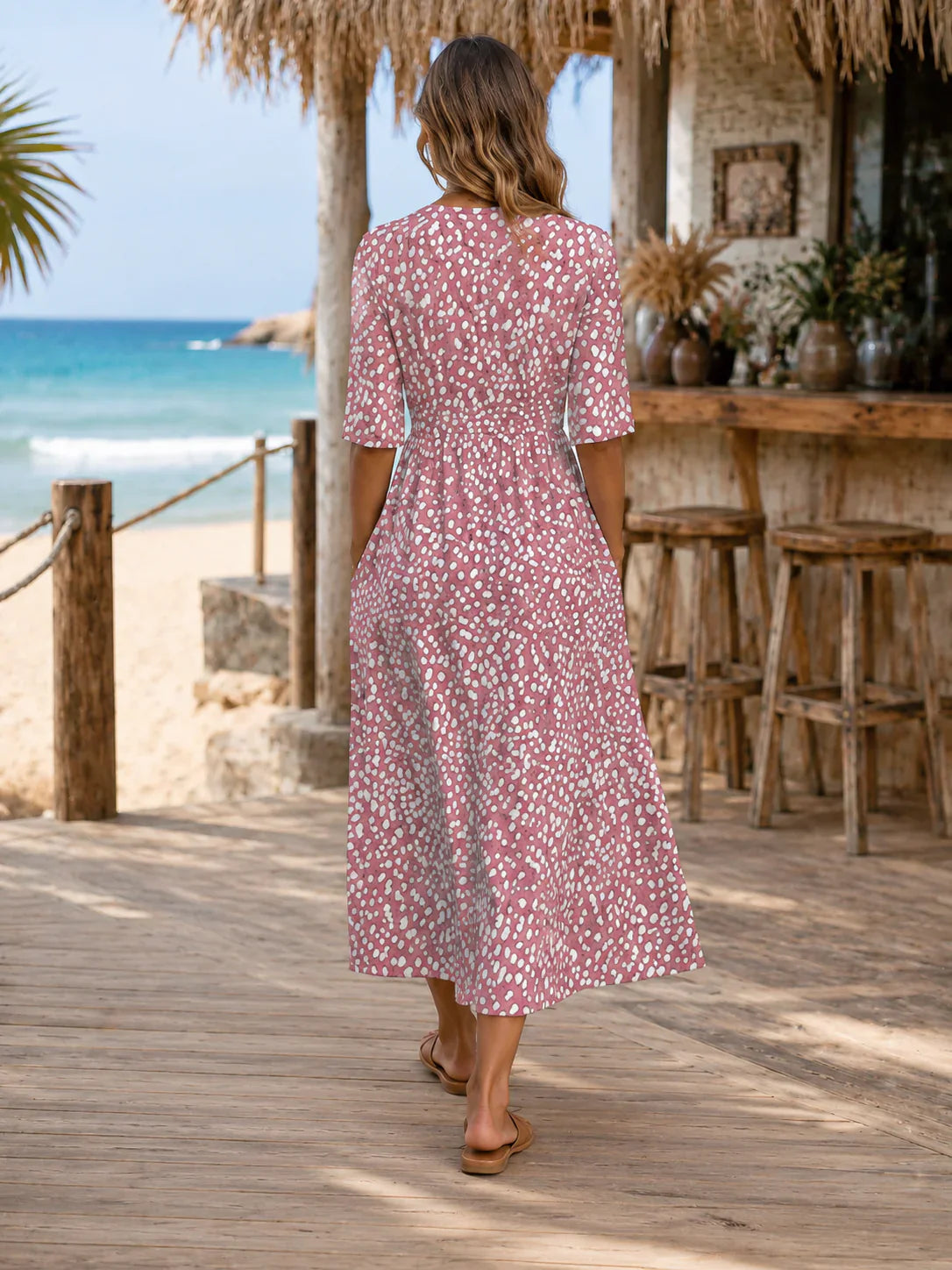 Tess — Elegantes Midi-Kleid