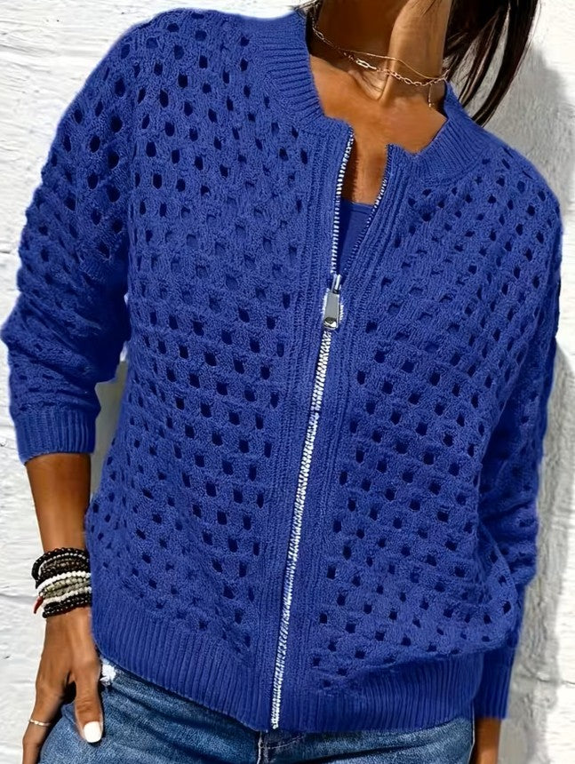 Solmaire — Hohstrick Zip-Up Cardigan