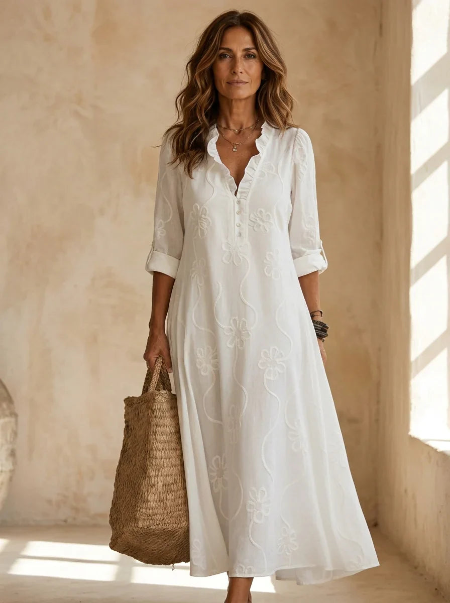 Sienna — Floral Tummy-Control Sommerkleid