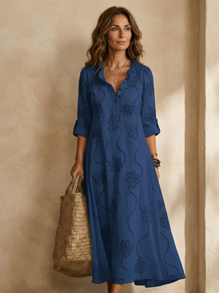 Sienna — Floral Tummy-Control Sommerkleid