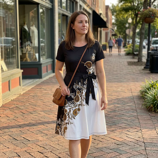 Elaria — Blumendruckkleid