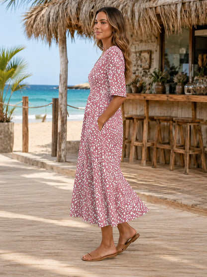 Tess — Elegantes Midi-Kleid