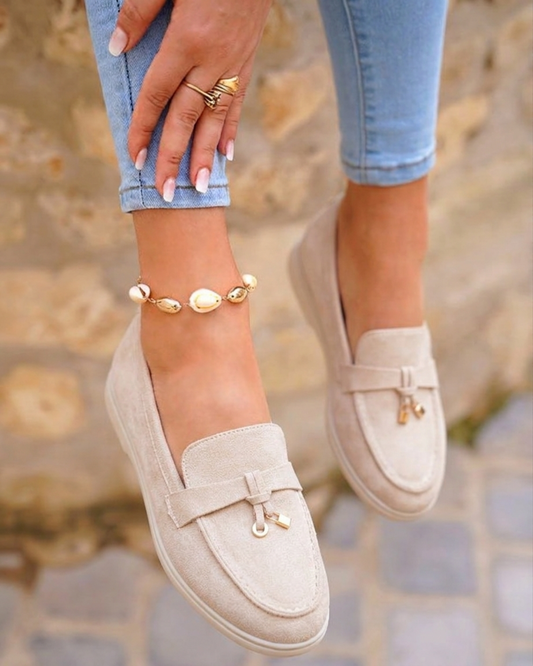 Élora — Gepolsterte Wildleder Slipper