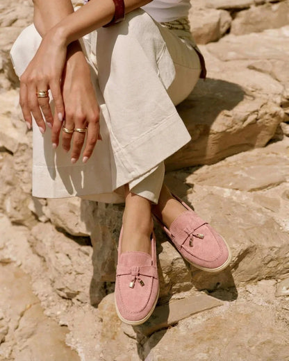 Élora — Gepolsterte Wildleder Slipper