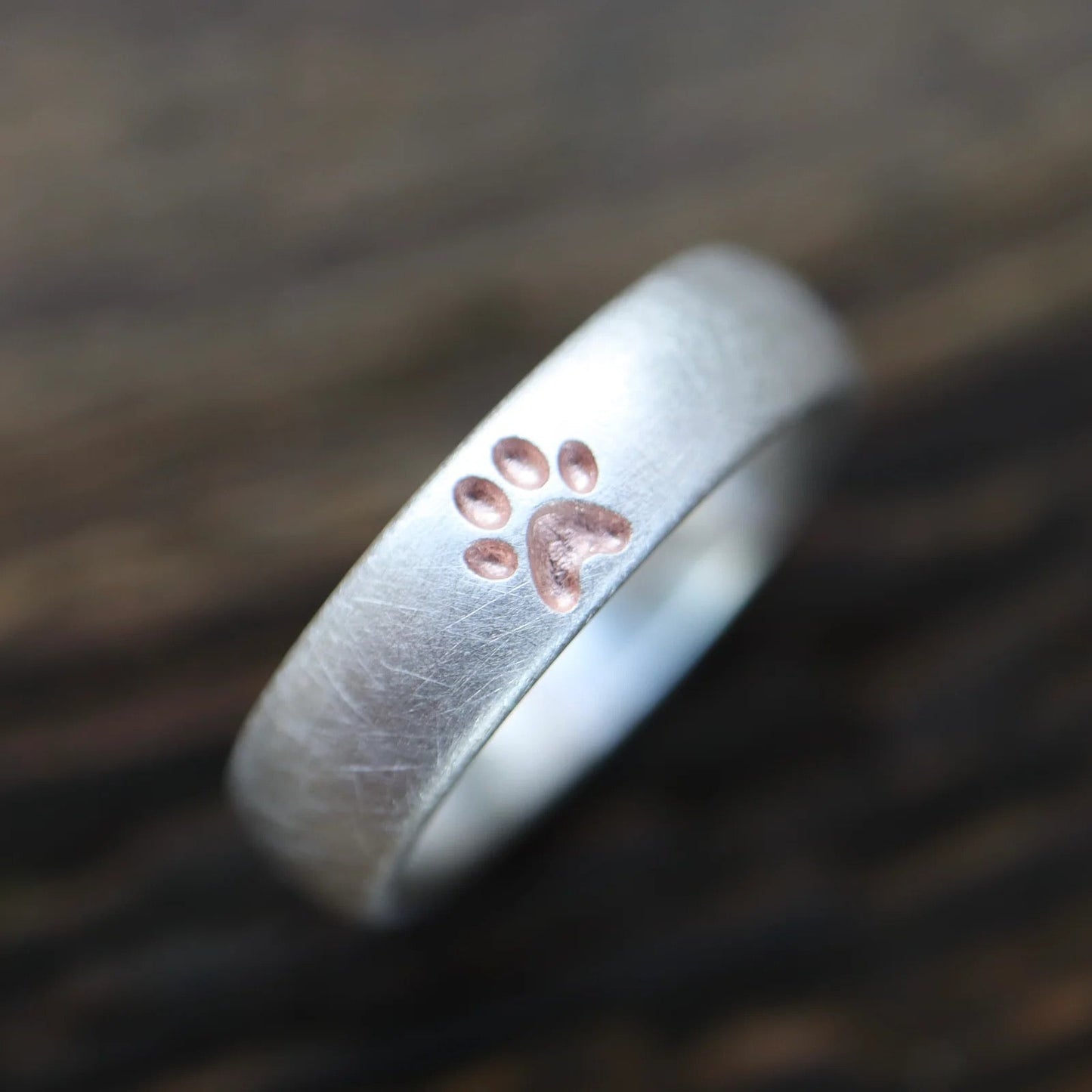 Malens — Silber Pfotenabdruckring