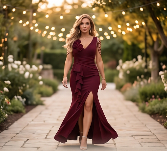 Rosette — Meerjungfrauen-Kleid mit Ketten-Trägern