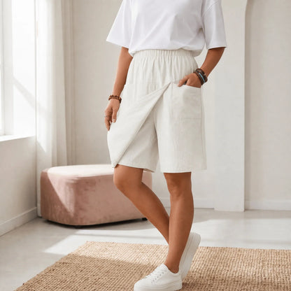 Skortée — Wickel-Skort mit elastischem Bund