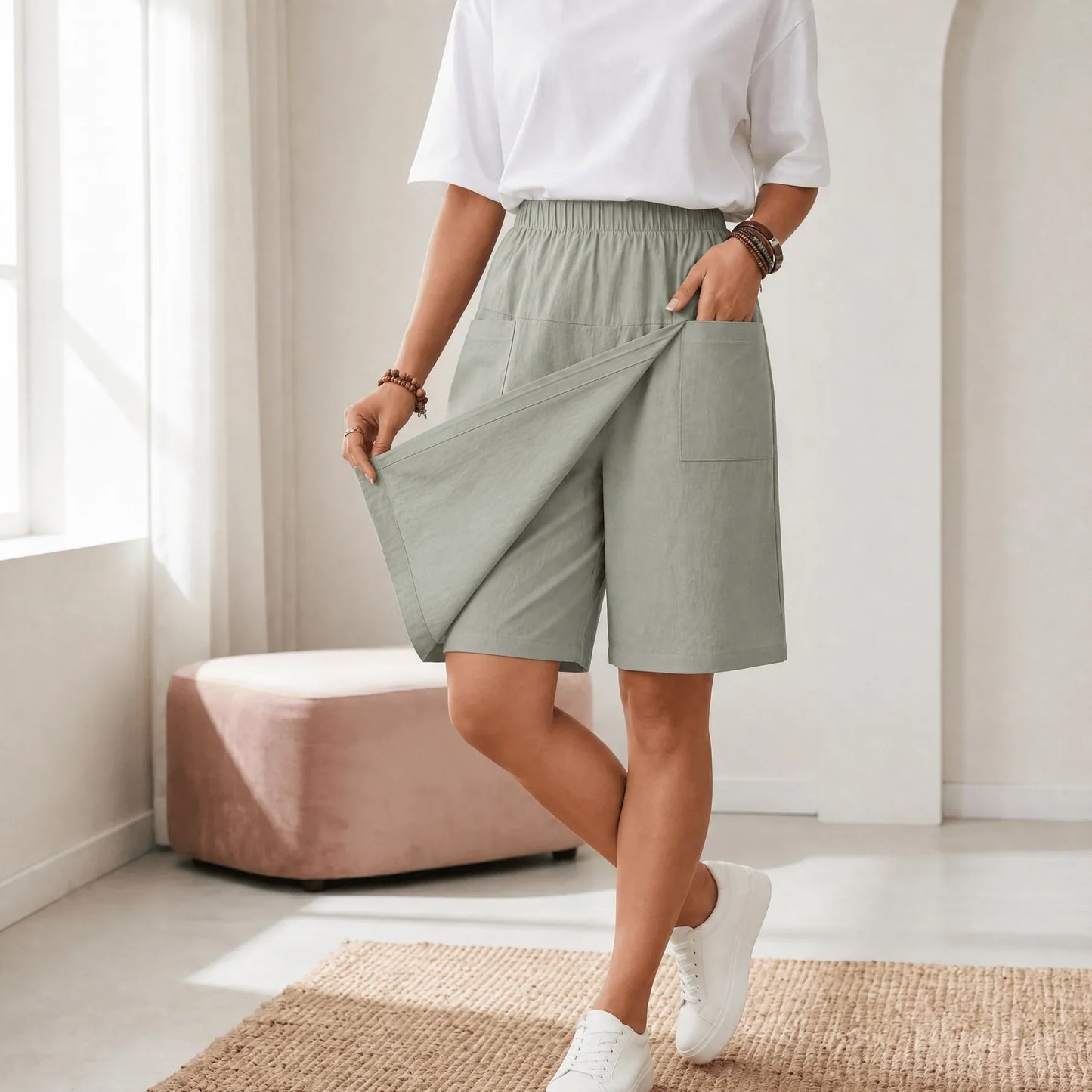 Skortée — Wickel-Skort mit elastischem Bund